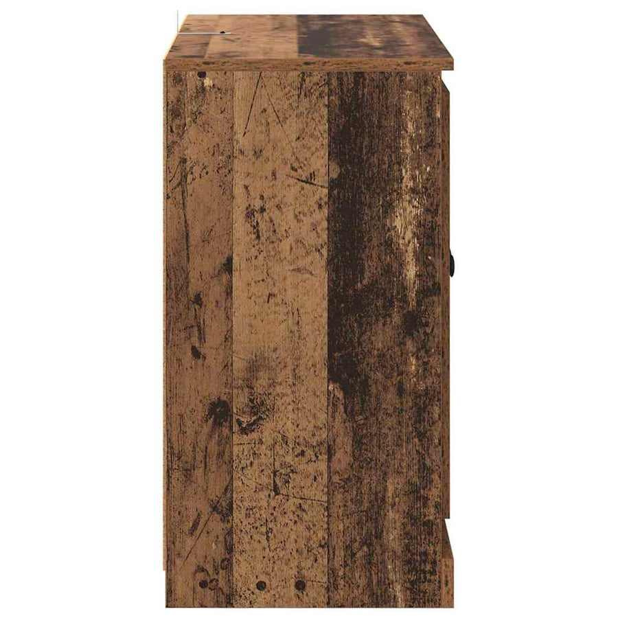 Dressoir Oud Hout 70 x 35,5 x 67,5 cm Bewerkt hout
