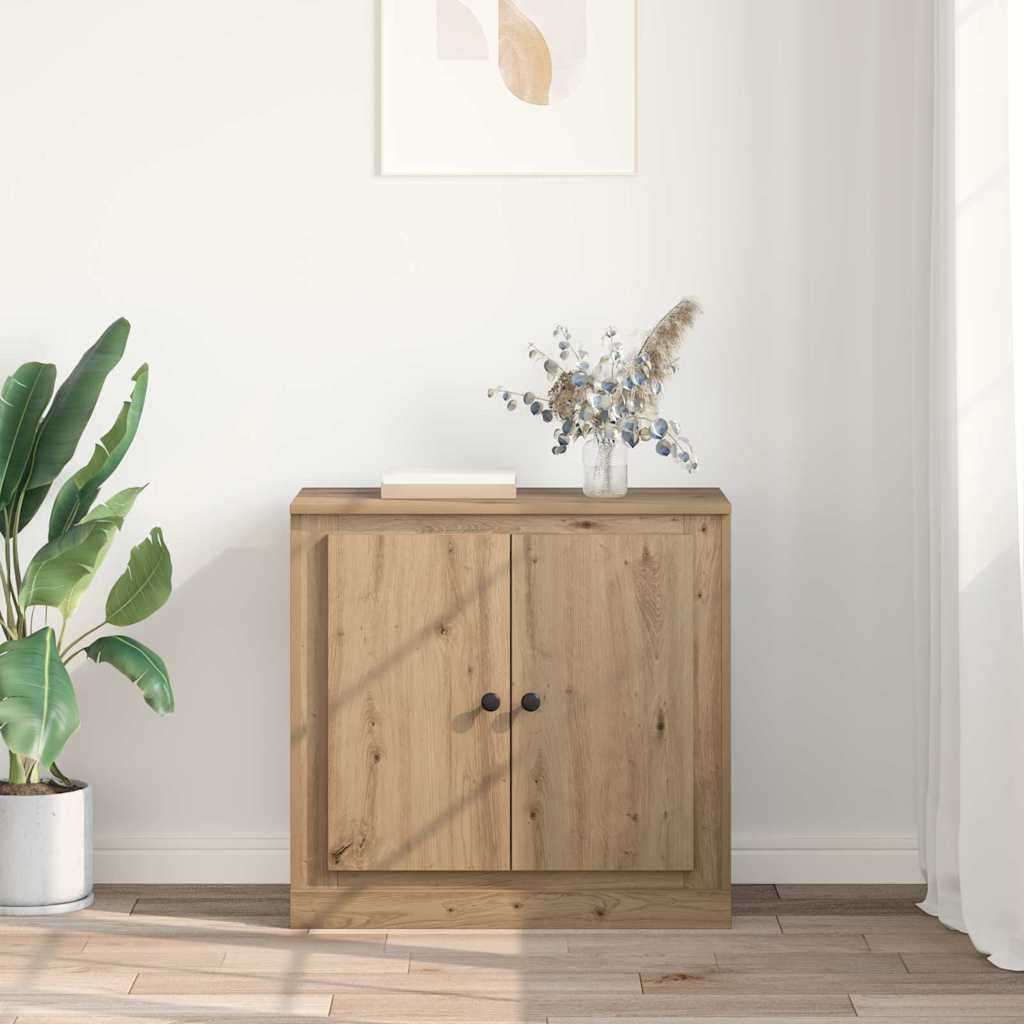 Dressoir Artisan Eiken 70 x 35,5 x 67,5 cm Bewerkt hout