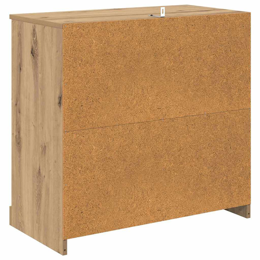 Dressoir Artisan Eiken 70 x 35,5 x 67,5 cm Bewerkt hout