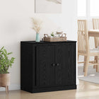 Dressoir 70x35,5x67,5 cm zwart eiken