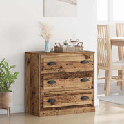 Dressoir 70x35,5x67,5 cm oud hout bewerkt hout