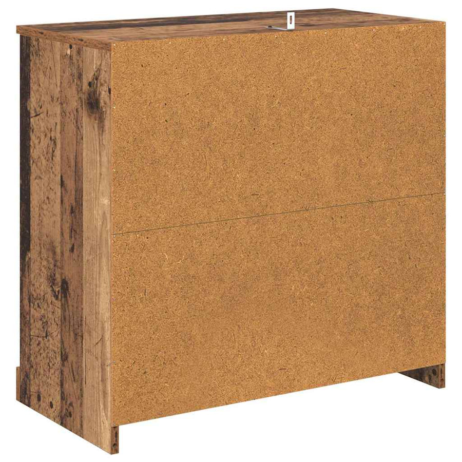 Dressoir met lade Oud Hout 70 x 35,5 x 67,5 cm Bewerkt hout