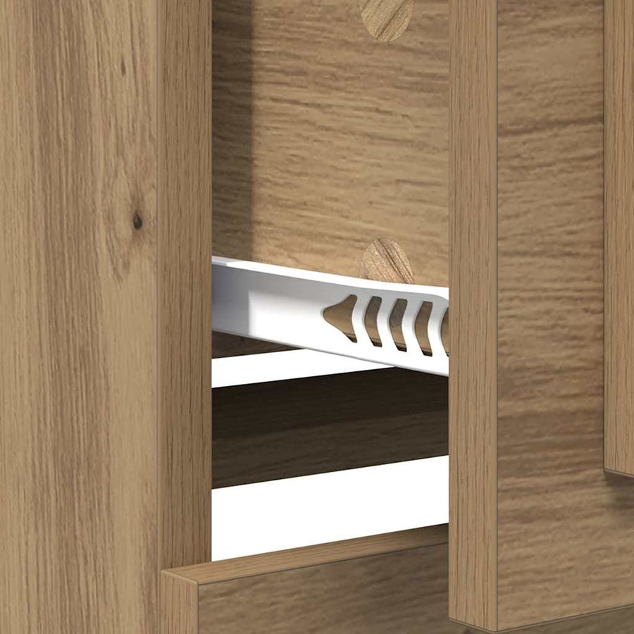 Dressoir Artisan Eiken 70 x 35,5 x 67,5 cm Bewerkt hout