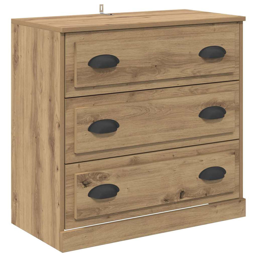 Dressoir Artisan Eiken 70 x 35,5 x 67,5 cm Bewerkt hout