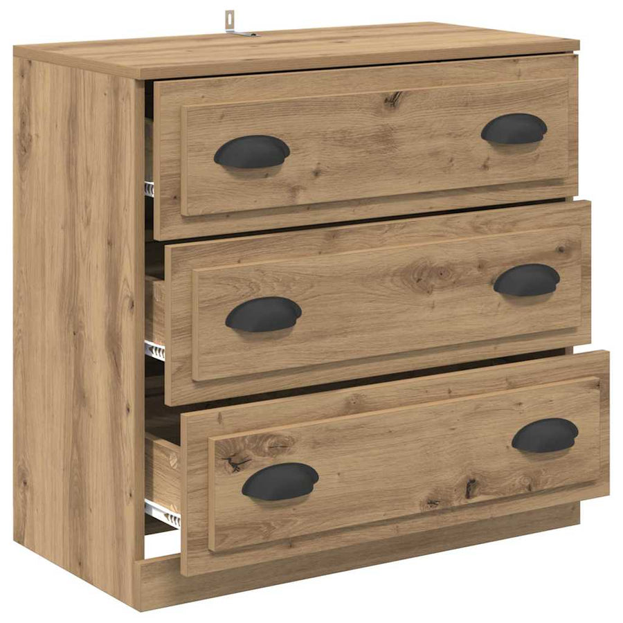 Dressoir Artisan Eiken 70 x 35,5 x 67,5 cm Bewerkt hout