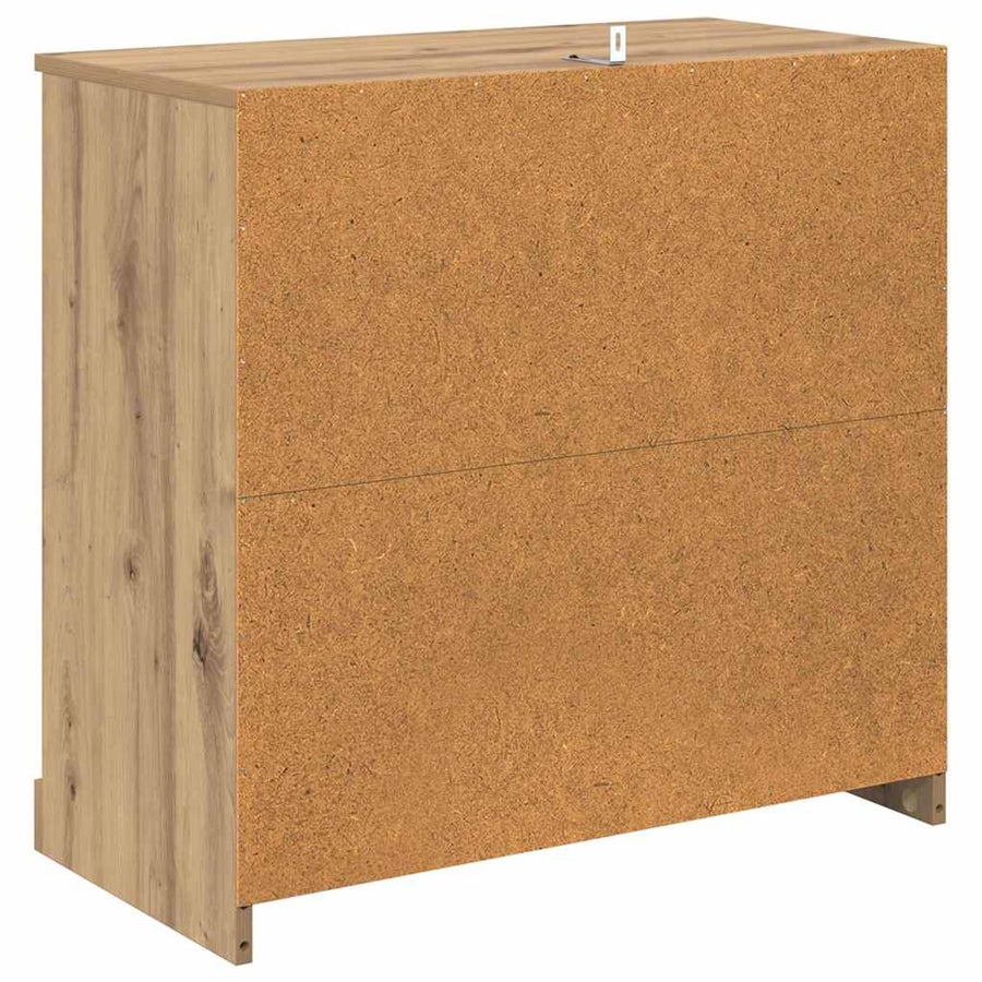 Dressoir Artisan Eiken 70 x 35,5 x 67,5 cm Bewerkt hout