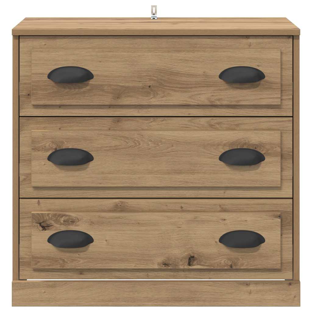 Dressoir Artisan Eiken 70 x 35,5 x 67,5 cm Bewerkt hout