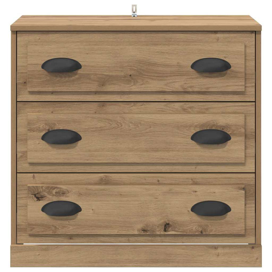 Dressoir Artisan Eiken 70 x 35,5 x 67,5 cm Bewerkt hout