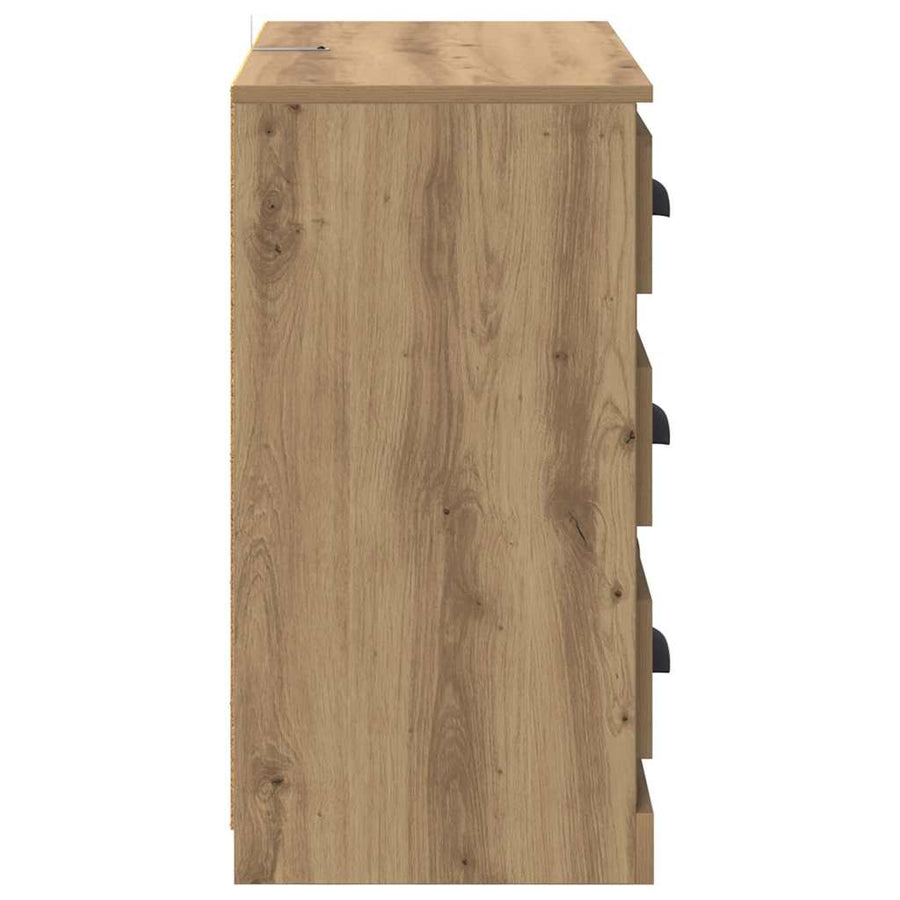 Dressoir Artisan Eiken 70 x 35,5 x 67,5 cm Bewerkt hout