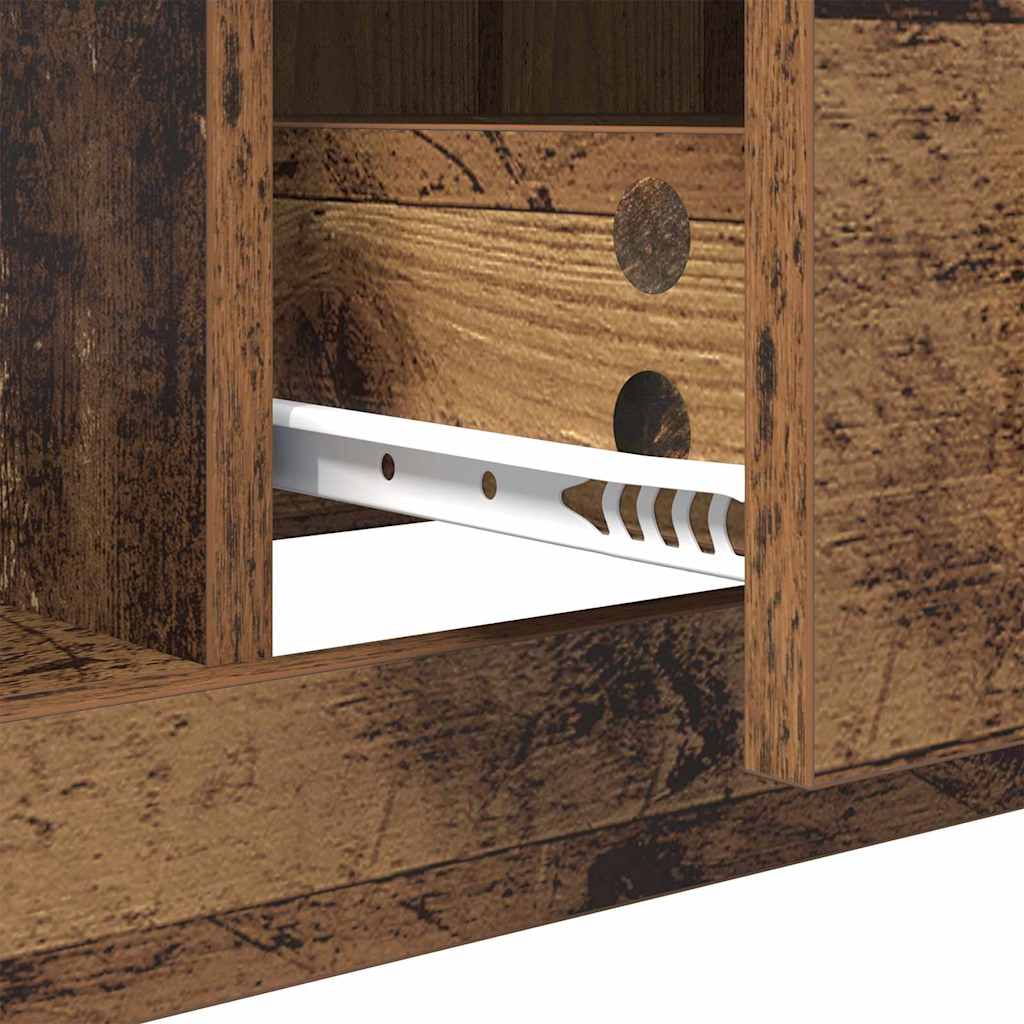 Salontafel met lade Oud Hout 90 x 50 x 35 cm Bewerkt hout
