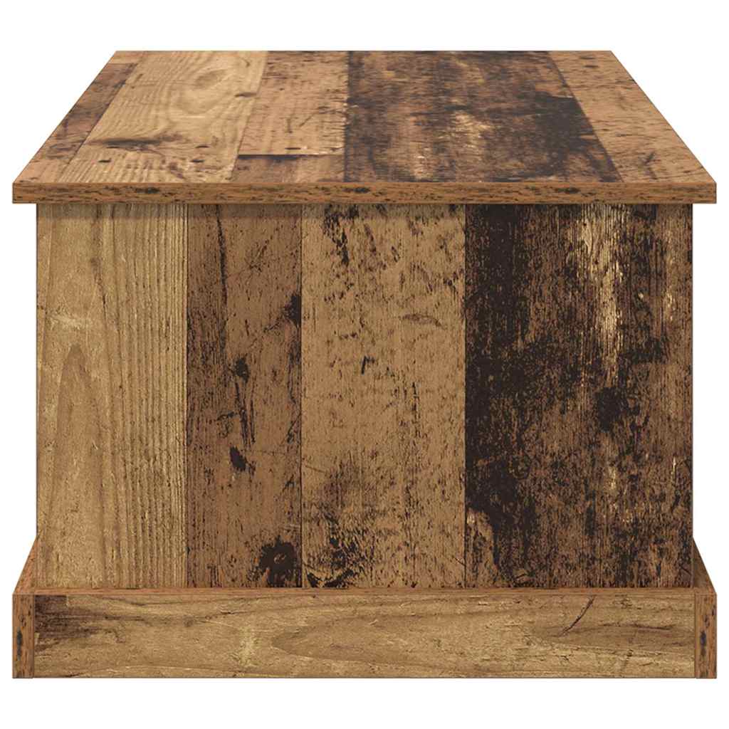 Salontafel met lade Oud Hout 90 x 50 x 35 cm Bewerkt hout