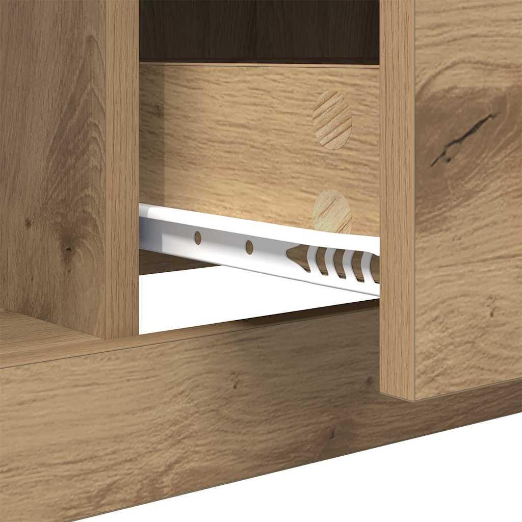 Salontafel met lade Artisan Eiken 90 x 50 x 35 cm Bewerkt hout
