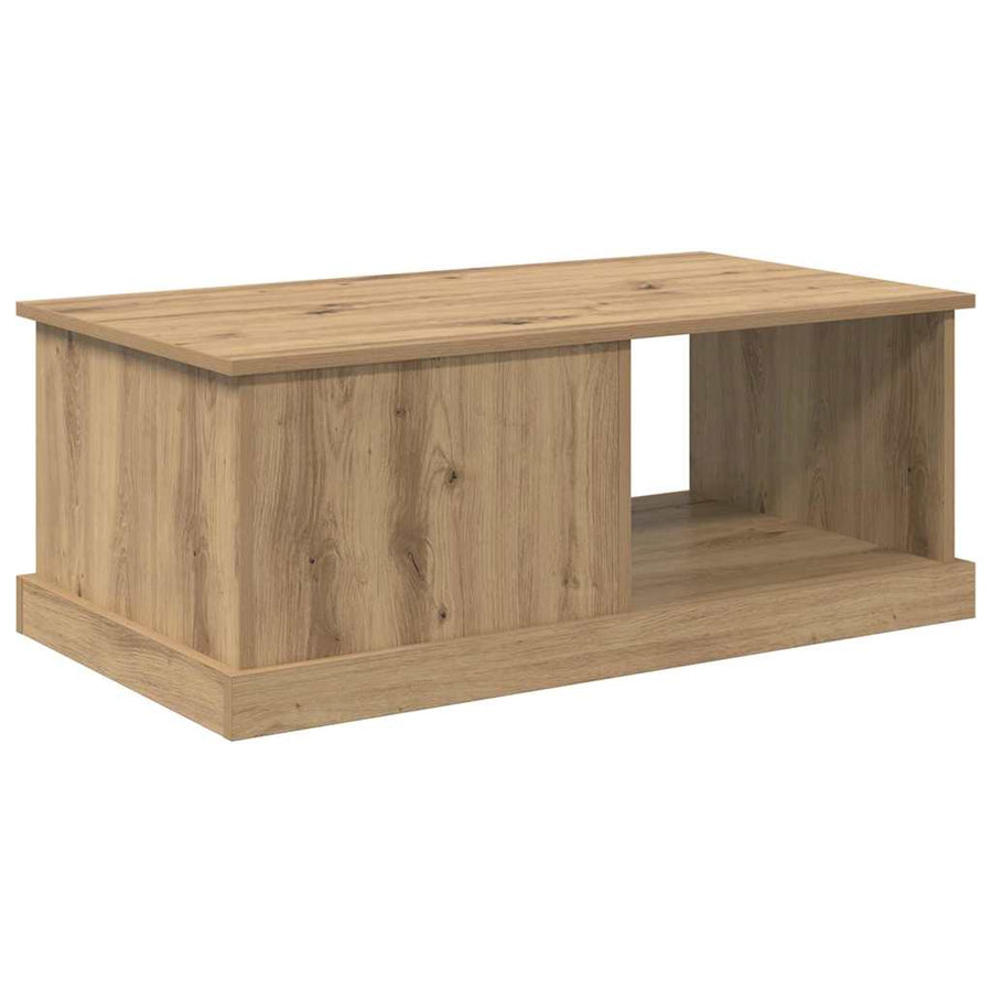 Salontafel met lade Artisan Eiken 90 x 50 x 35 cm Bewerkt hout