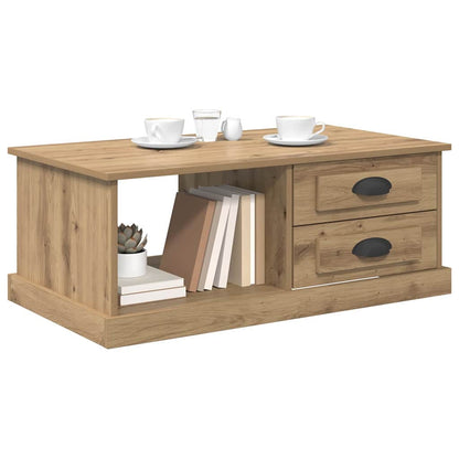 Salontafel met lade Artisan Eiken 90 x 50 x 35 cm Bewerkt hout