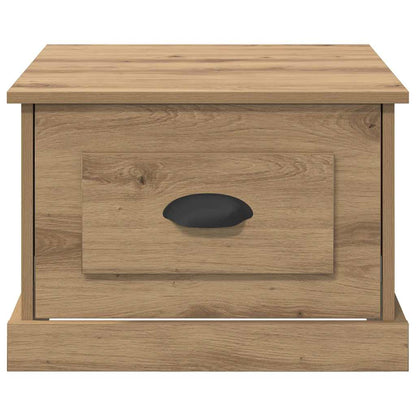 Salontafel met lade Artisan Eiken 50 x 50 x 35 cm Bewerkt hout