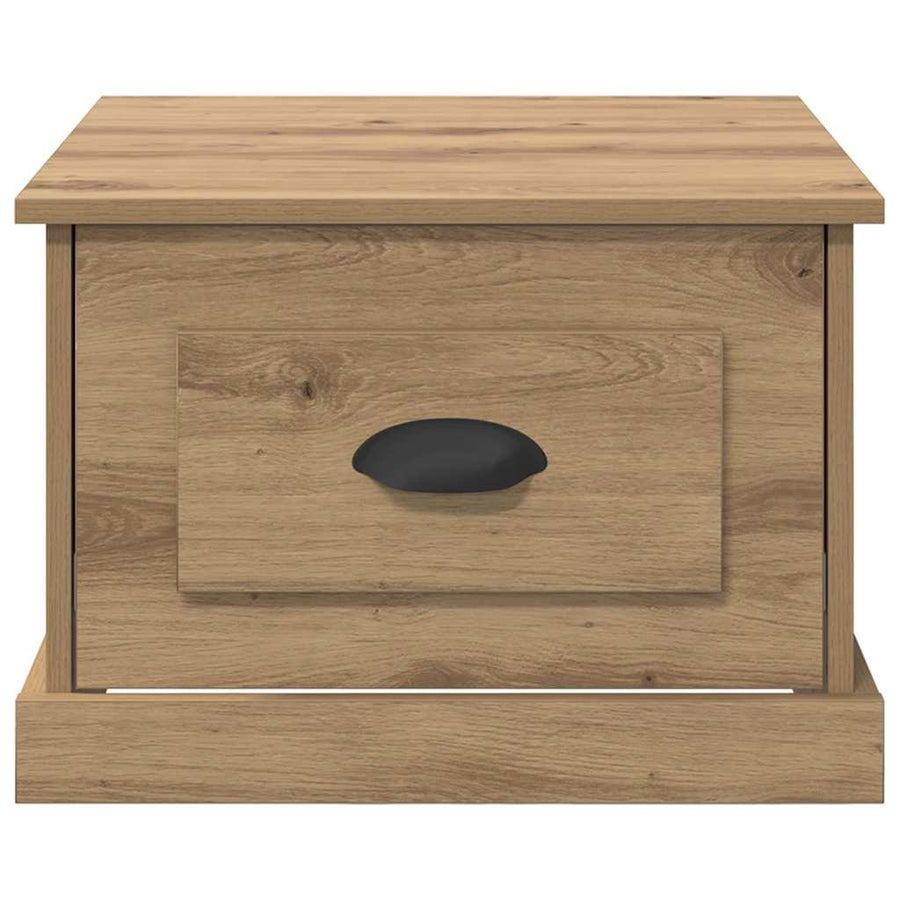 Salontafel met lade Artisan Eiken 50 x 50 x 35 cm Bewerkt hout