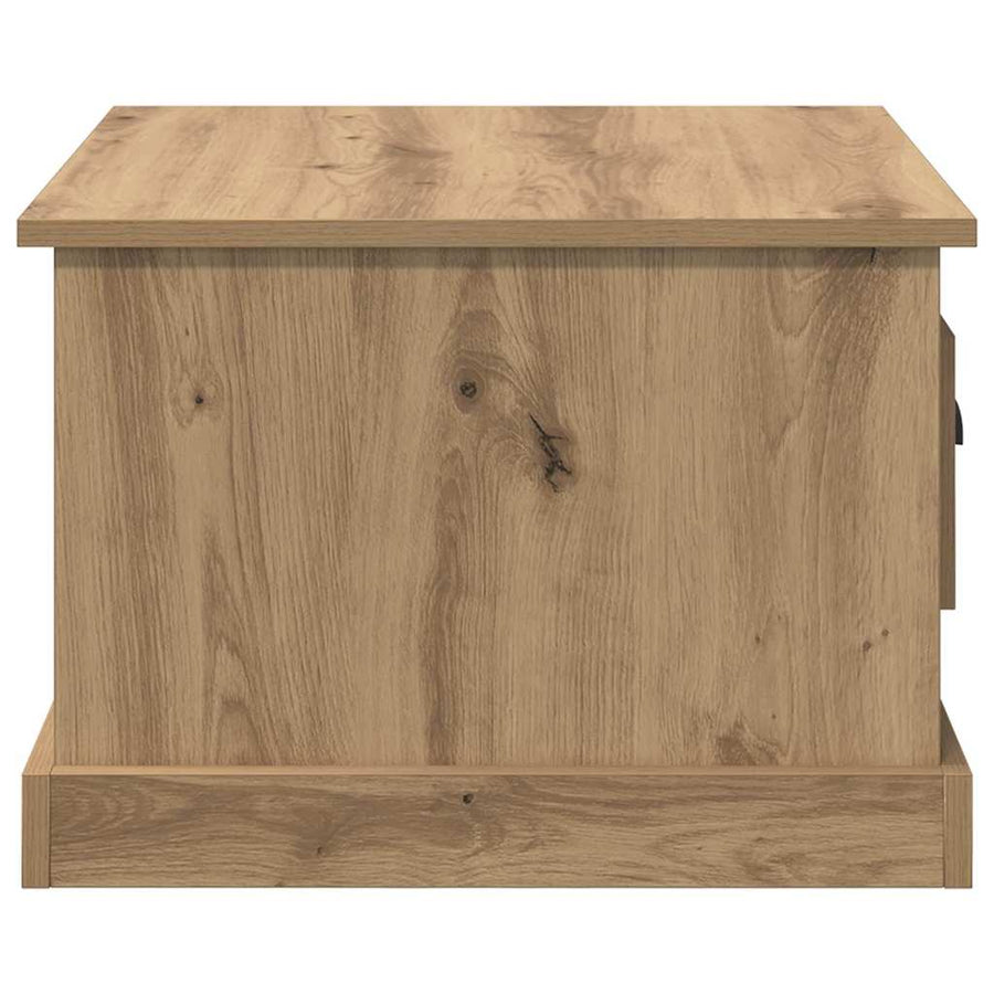 Salontafel met lade Artisan Eiken 50 x 50 x 35 cm Bewerkt hout