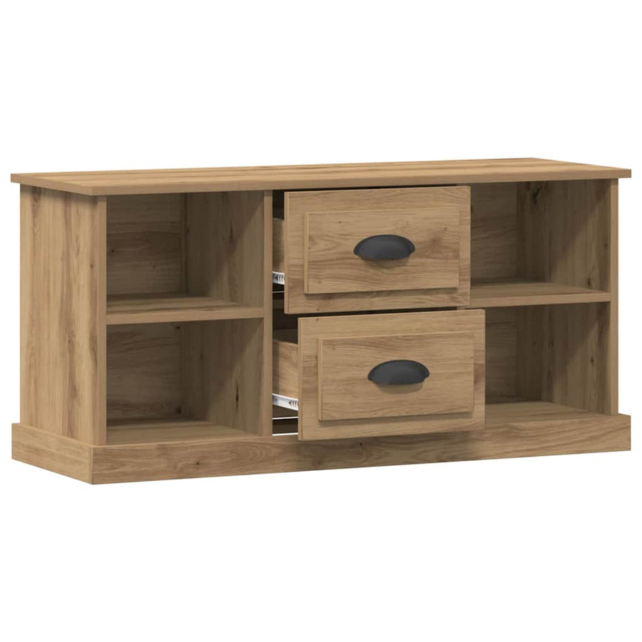 TV-kast met lade Artisan Eiken 99,5 x 35,5 x 48 cm Bewerkt hout