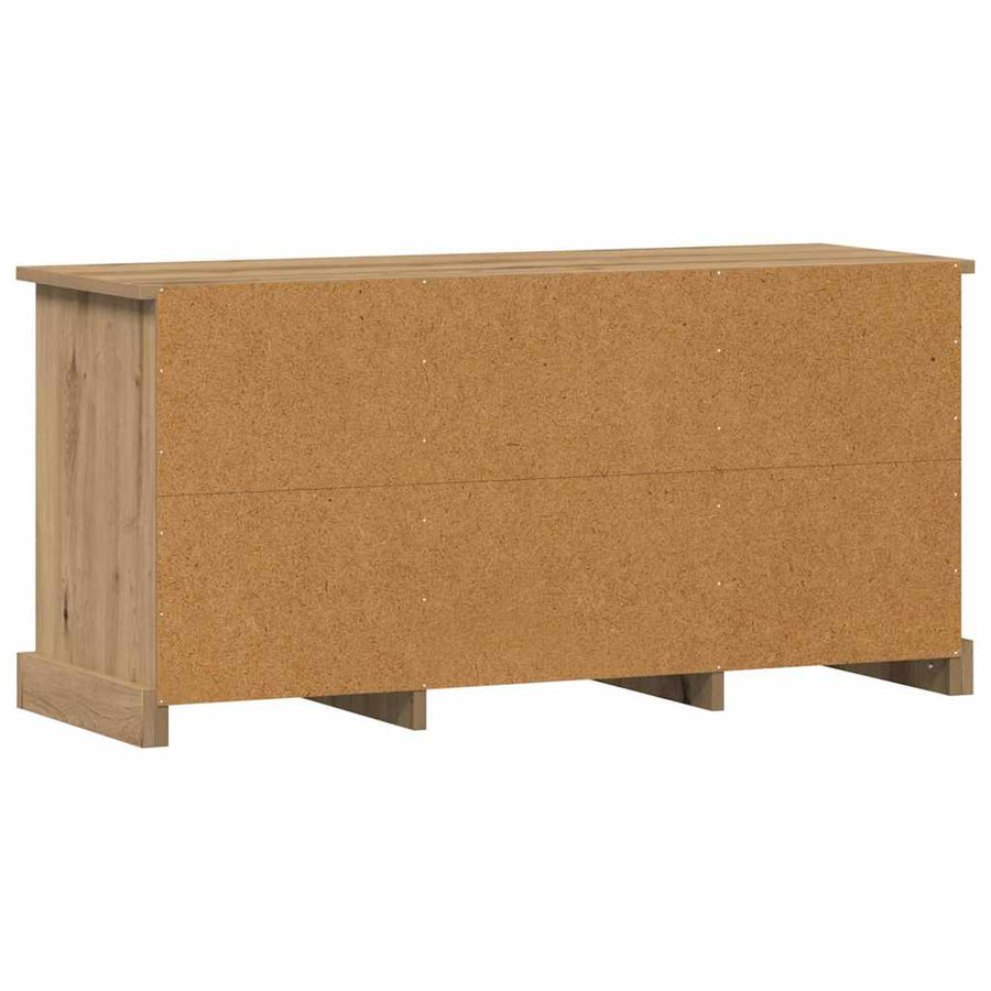TV-kast met lade Artisan Eiken 99,5 x 35,5 x 48 cm Bewerkt hout