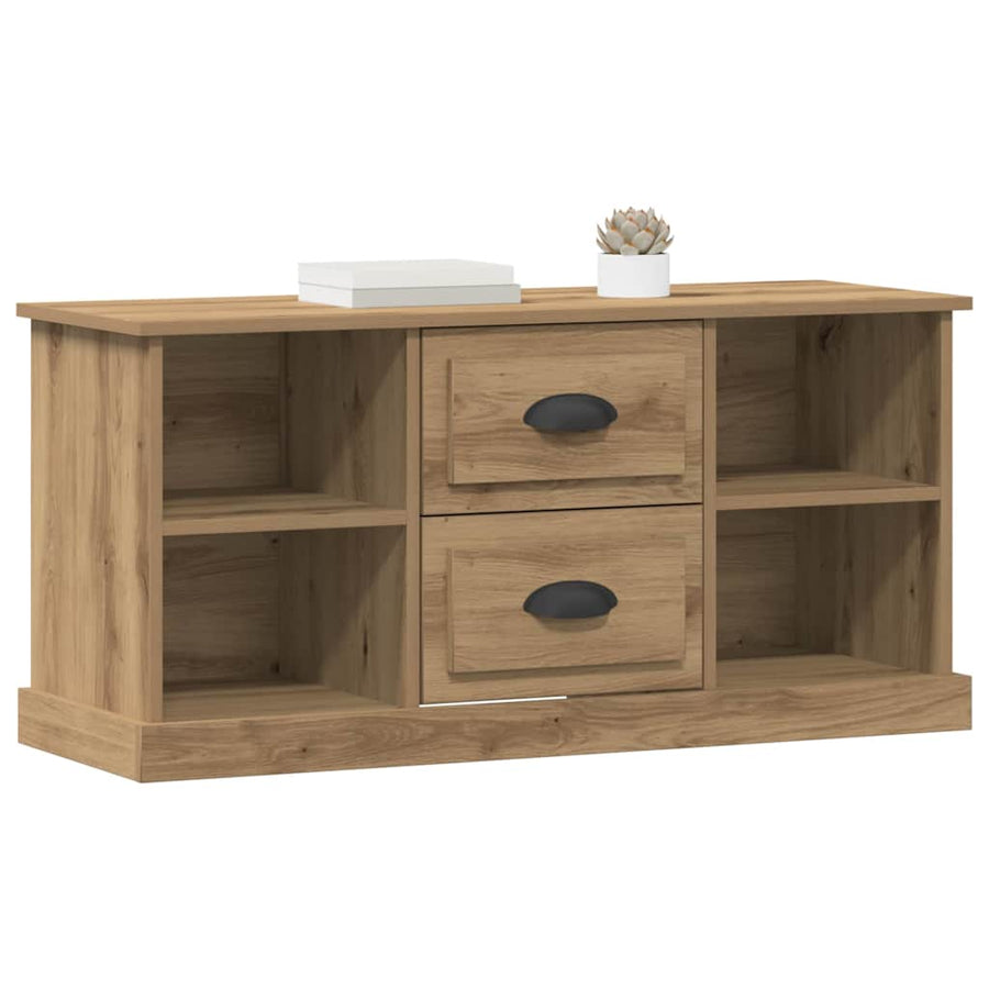 TV-kast met lade Artisan Eiken 99,5 x 35,5 x 48 cm Bewerkt hout