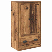 Highboard met lade Oud Hout 60 x 35,5 x 103,5 cm Bewerkt hout