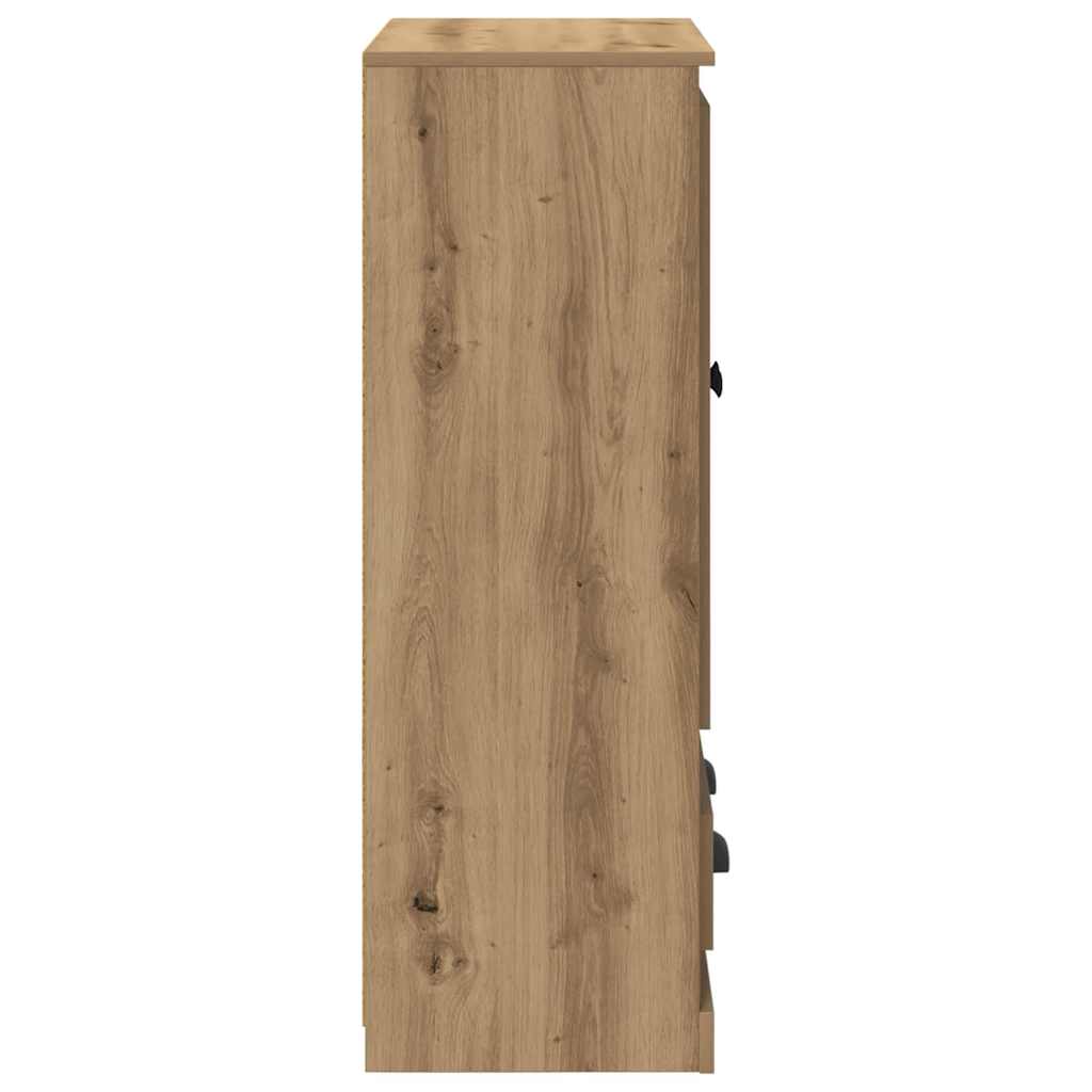 Highboard Artisan Eiken 60 x 35,5 x 103,5 cm Bewerkt hout