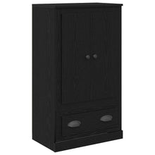 Highboard Zwart Eiken 60 x 35,5 x 103,5 cm Bewerkt hout
