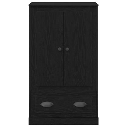 Highboard Zwart Eiken 60 x 35,5 x 103,5 cm Bewerkt hout