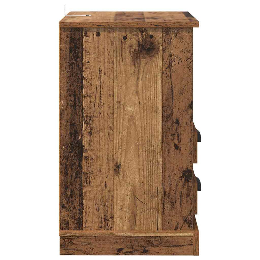 Nachtkastje met lade Oudhout 36 x 43 x 60 cm Bewerkt hout