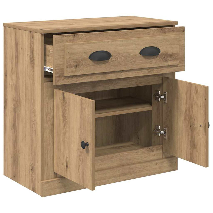 Highboard Artisan Eiken 70 x 35,5 x 67,5 cm Bewerkt hout