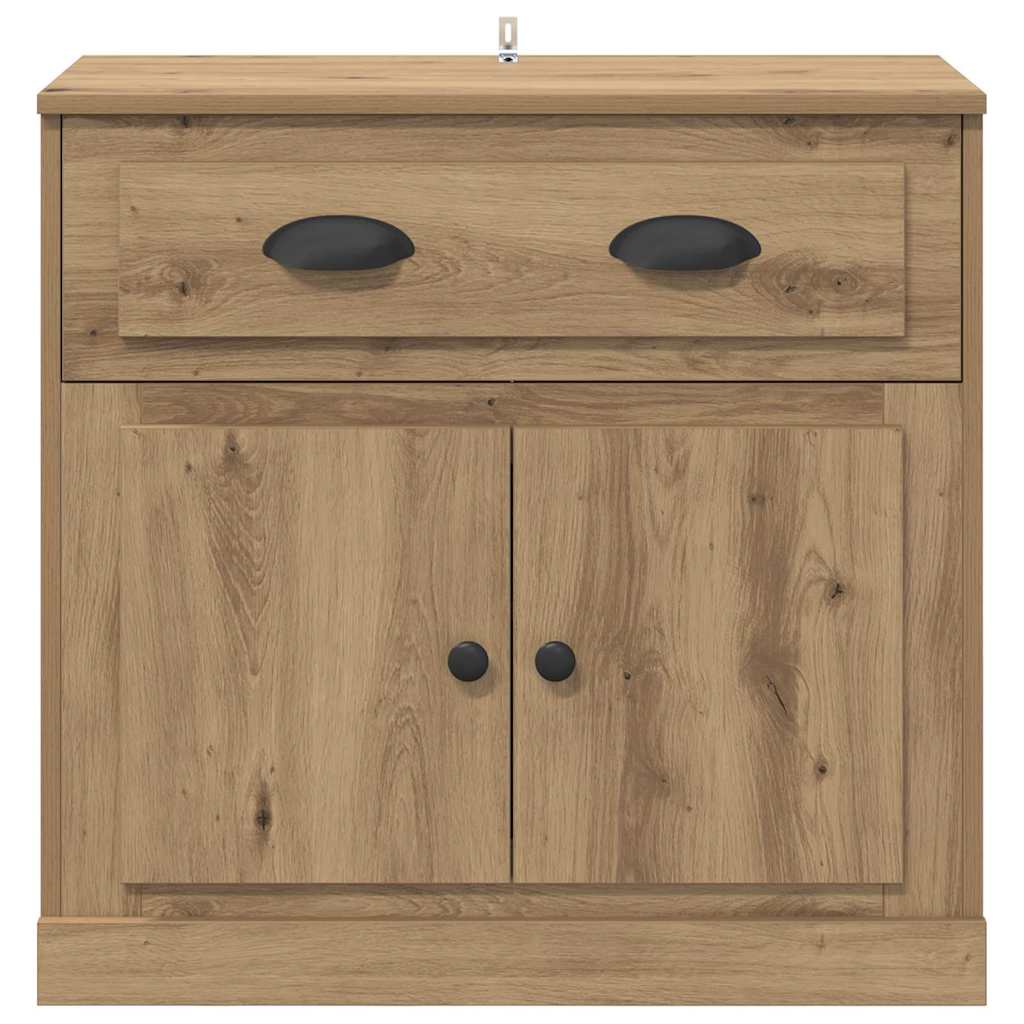 Highboard Artisan Eiken 70 x 35,5 x 67,5 cm Bewerkt hout
