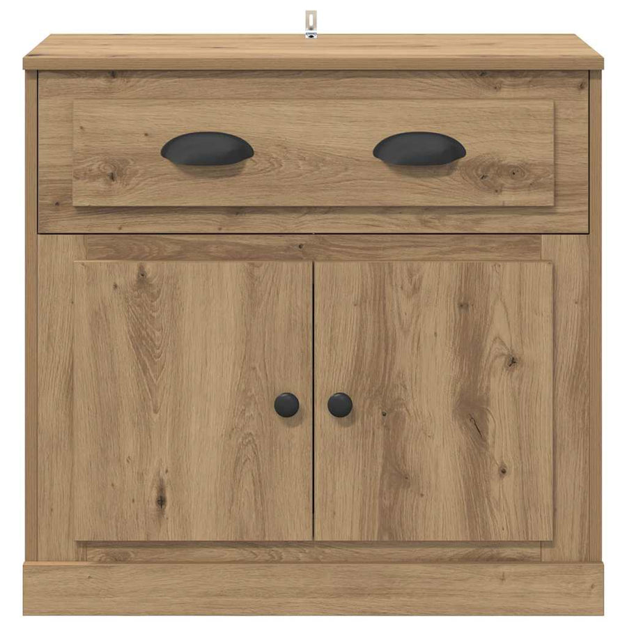 Highboard Artisan Eiken 70 x 35,5 x 67,5 cm Bewerkt hout