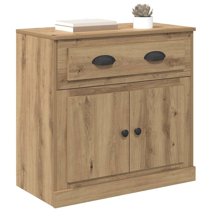 Highboard Artisan Eiken 70 x 35,5 x 67,5 cm Bewerkt hout