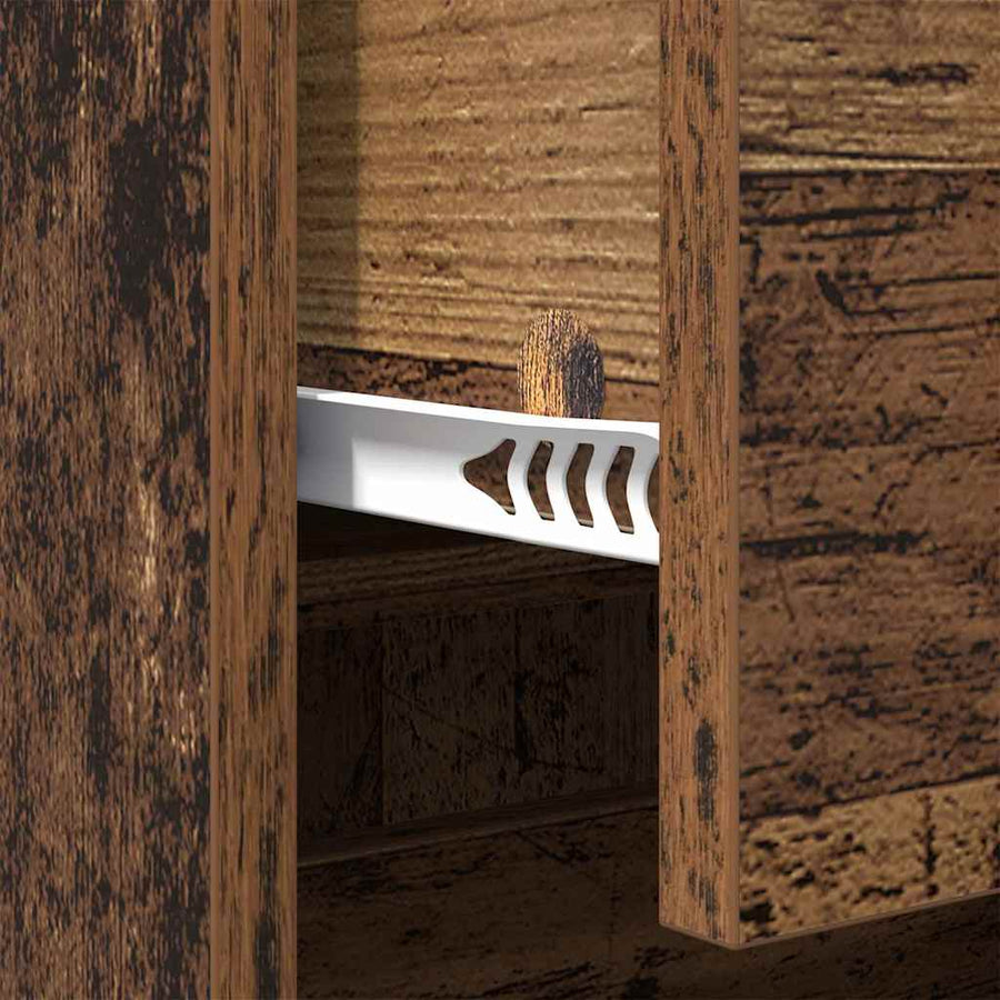 Dressoir met lade Oud Hout 70 x 35,5 x 67,5 cm Bewerkt hout
