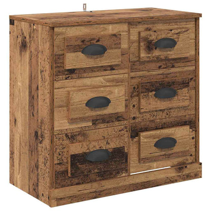 Dressoir met lade Oud Hout 70 x 35,5 x 67,5 cm Bewerkt hout