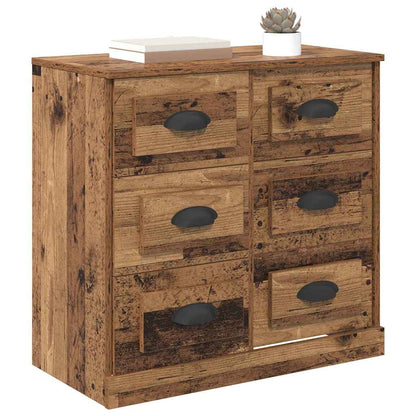 Dressoir met lade Oud Hout 70 x 35,5 x 67,5 cm Bewerkt hout