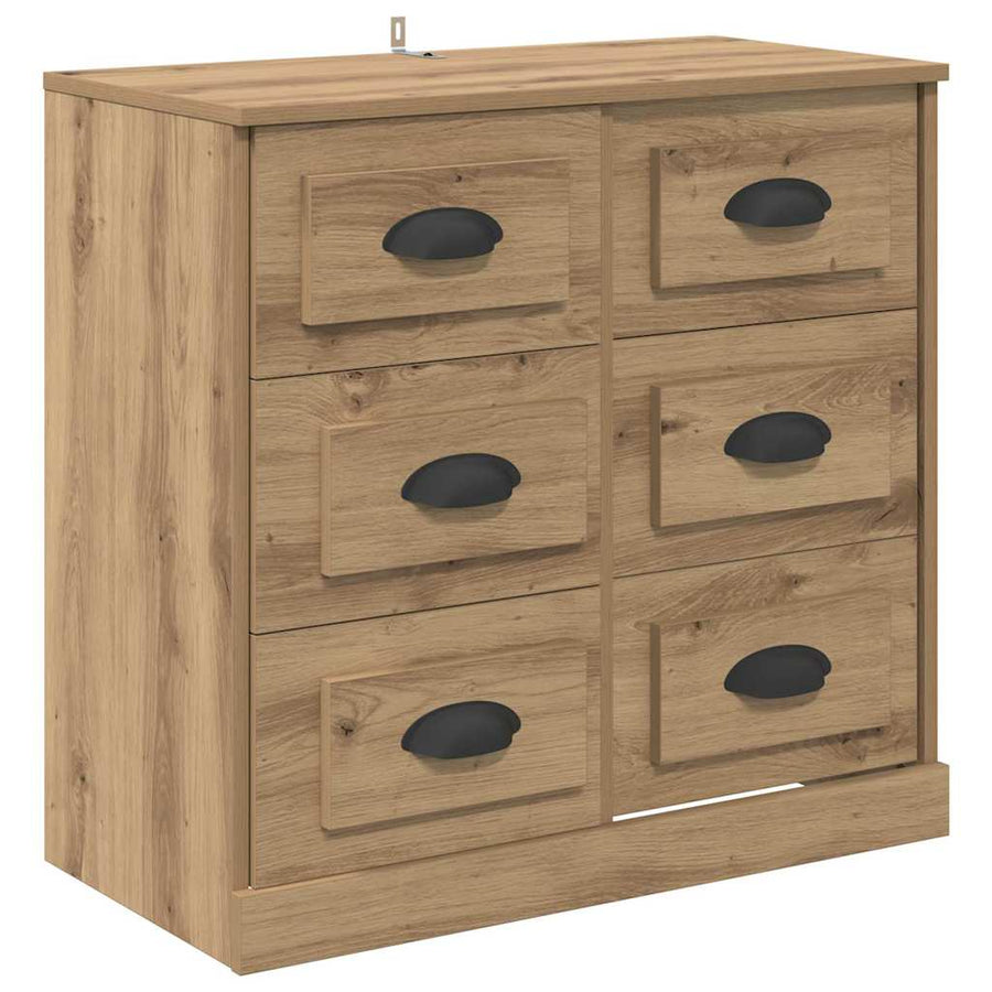 Dressoir Artisan Eiken 70 x 35,5 x 67,5 cm Bewerkt hout