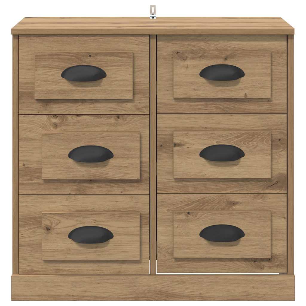 Dressoir Artisan Eiken 70 x 35,5 x 67,5 cm Bewerkt hout