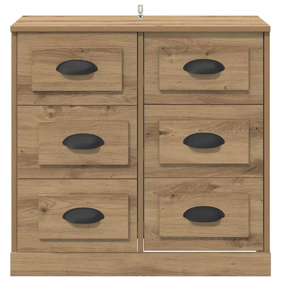 Dressoir Artisan Eiken 70 x 35,5 x 67,5 cm Bewerkt hout