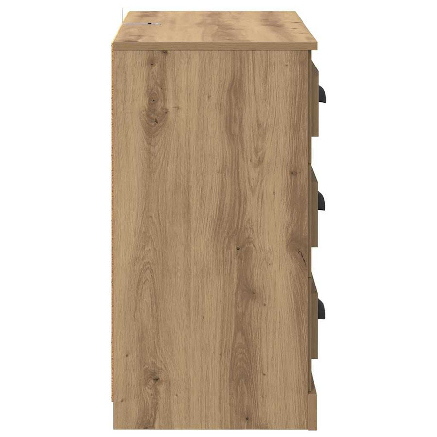 Dressoir Artisan Eiken 70 x 35,5 x 67,5 cm Bewerkt hout