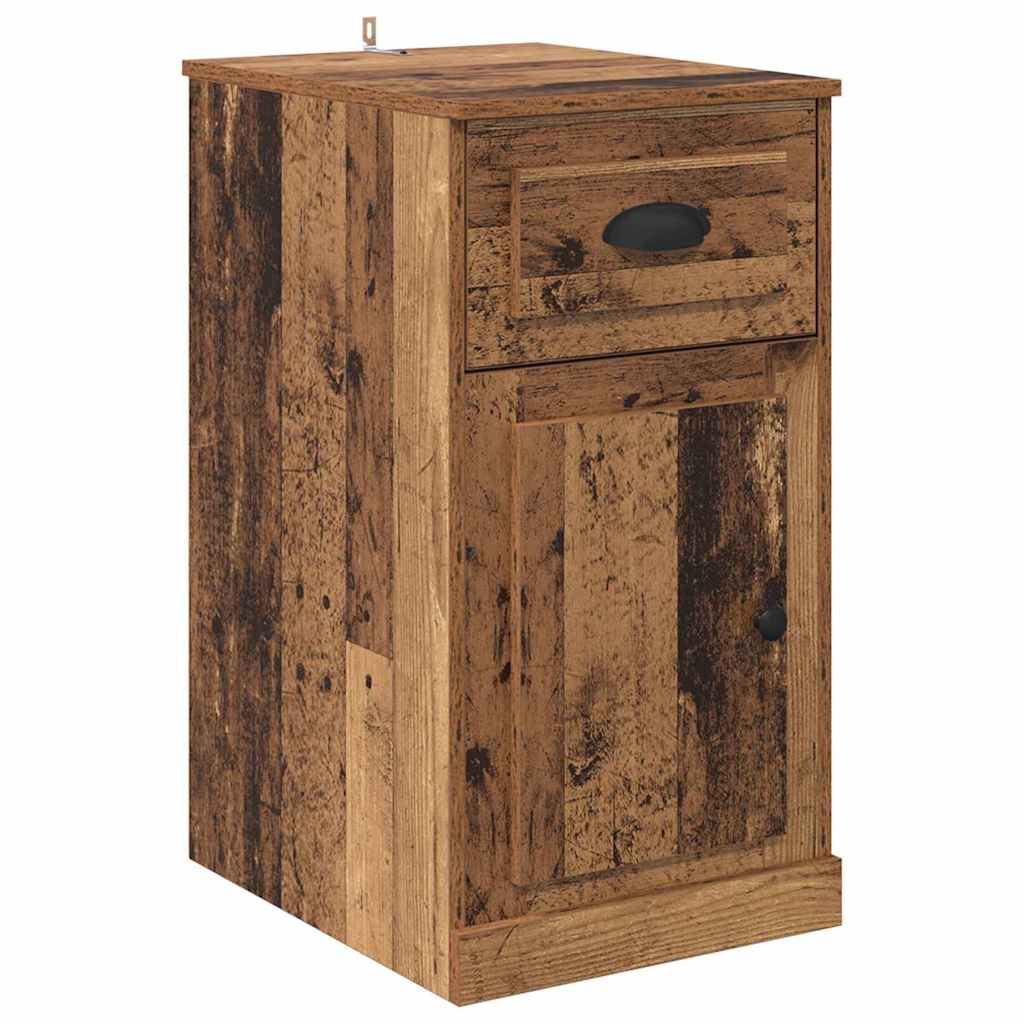 Bijzetkast Wandgemonteerd Oud hout 40 x 50 x 75 cm Bewerkt hout