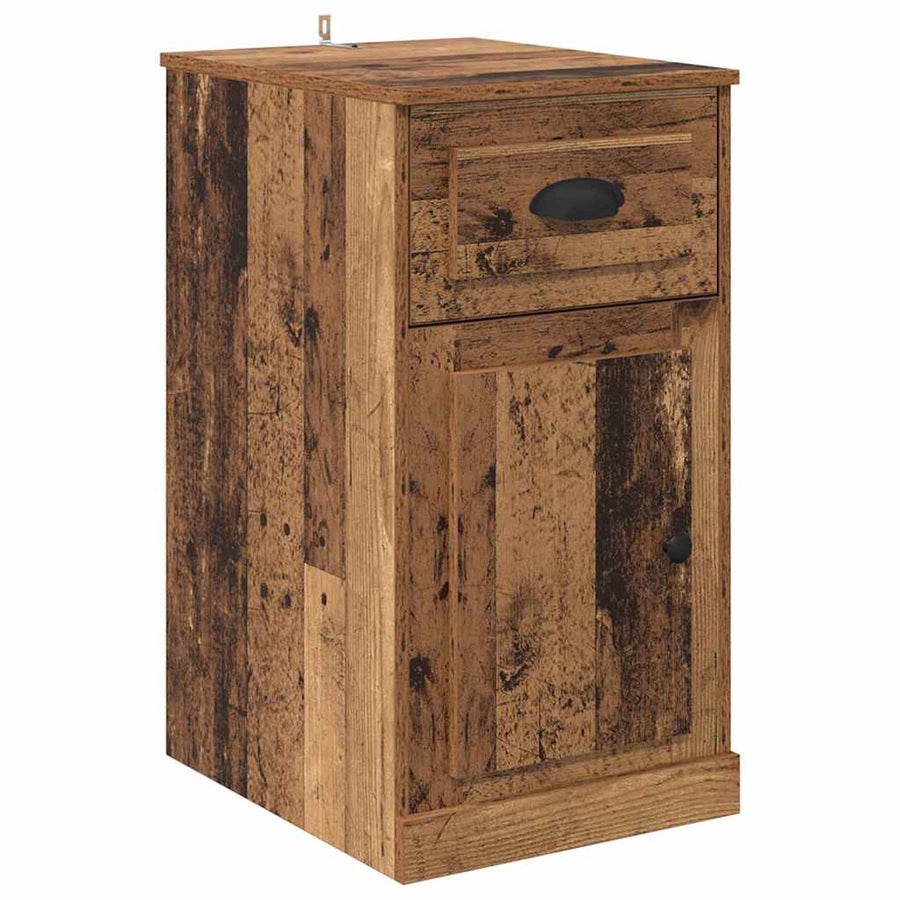 Bijzetkast Wandgemonteerd Oud hout 40 x 50 x 75 cm Bewerkt hout