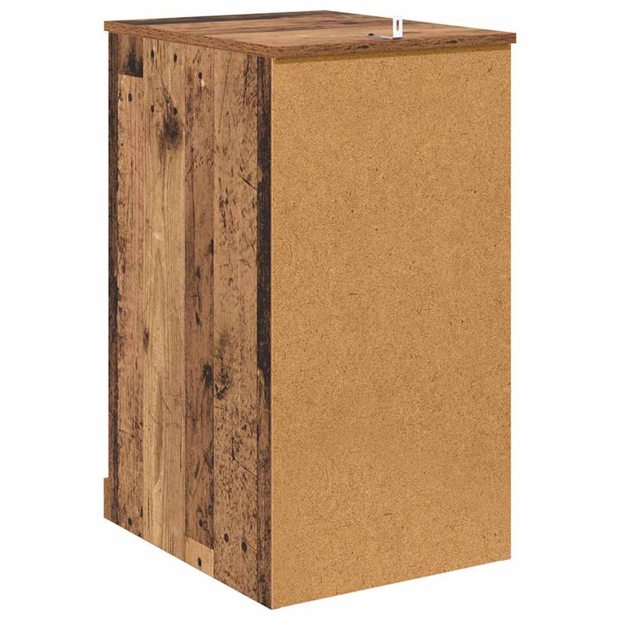 Bijzetkast Wandgemonteerd Oud hout 40 x 50 x 75 cm Bewerkt hout