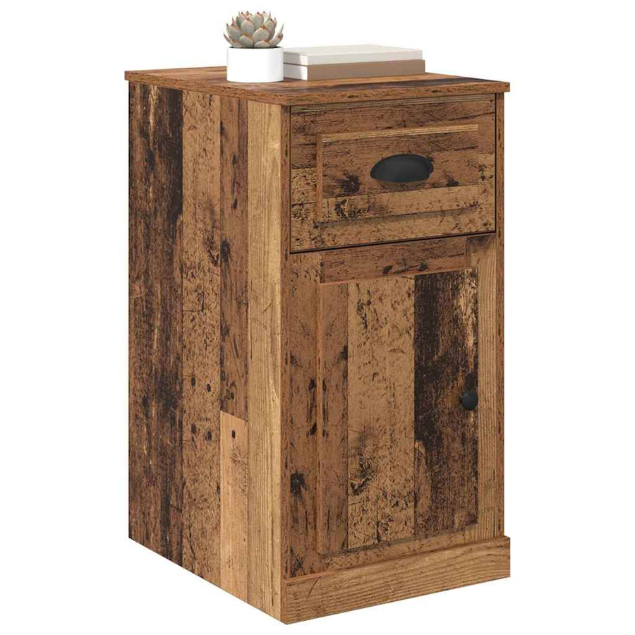 Bijzetkast Wandgemonteerd Oud hout 40 x 50 x 75 cm Bewerkt hout