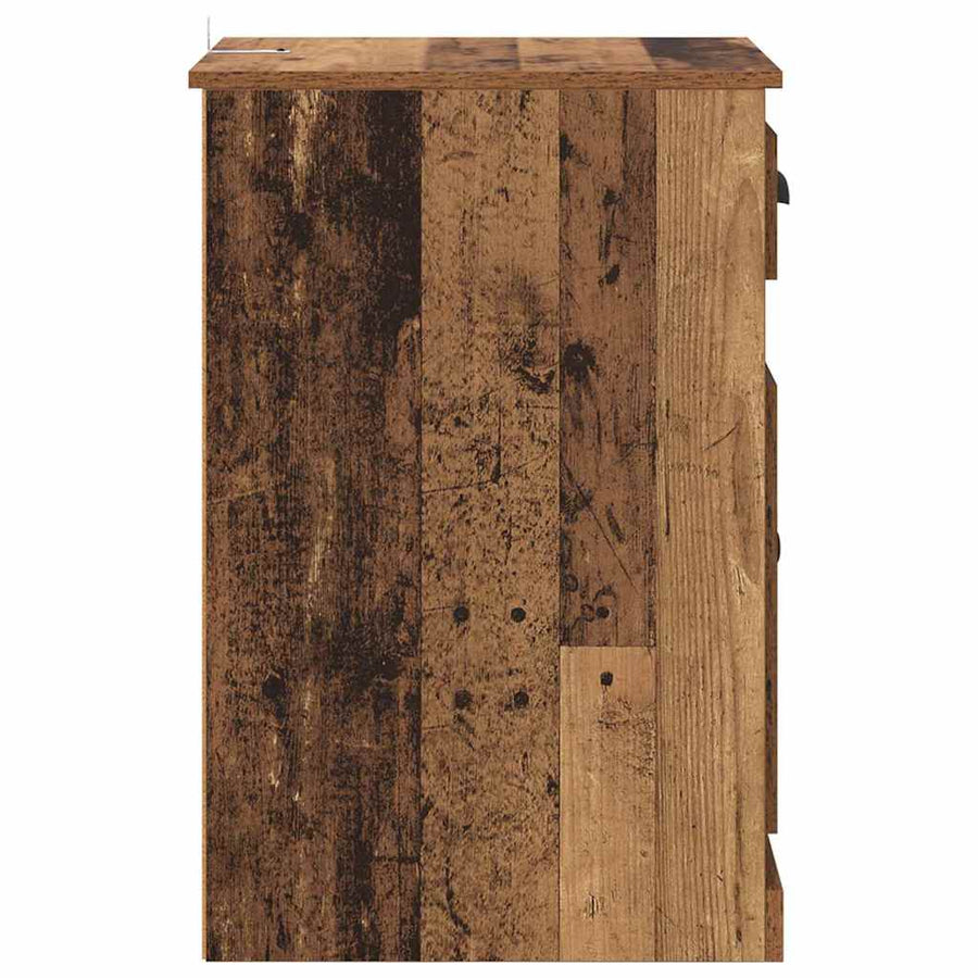Bijzetkast Wandgemonteerd Oud hout 40 x 50 x 75 cm Bewerkt hout