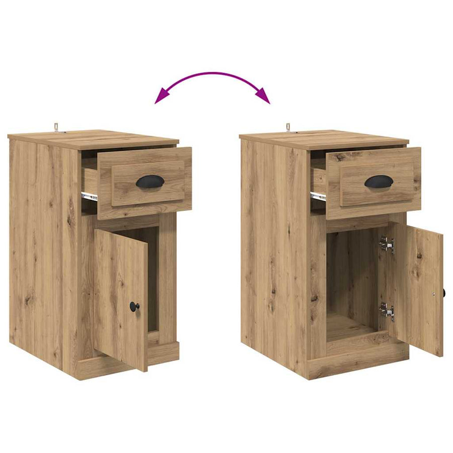 Bijzetkast Artisan Eiken 40 x 50 x 75 cm Bewerkt hout
