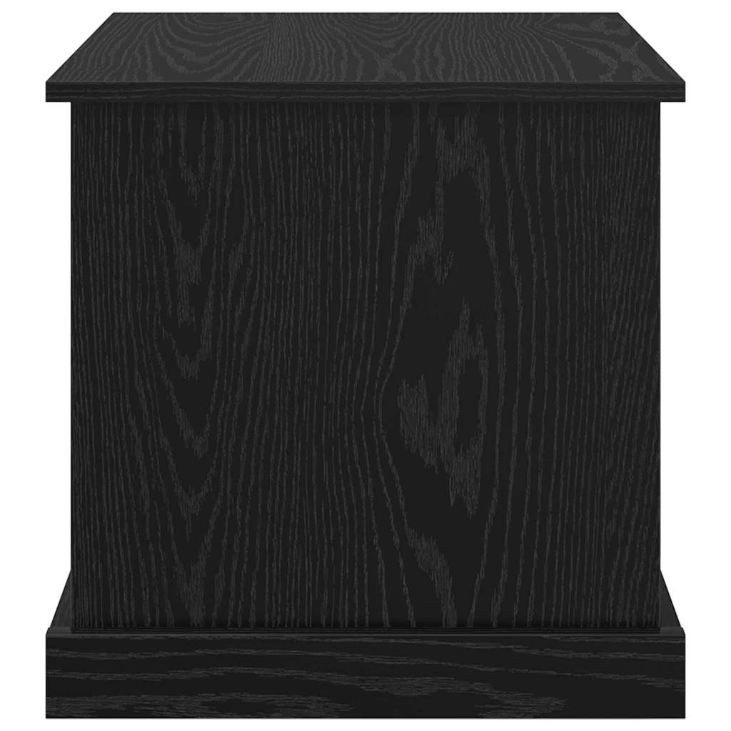 Salontafel 3 pcs Zwart Eiken Bewerkt hout