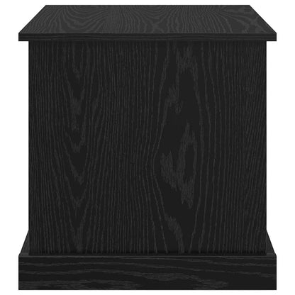 Salontafel 3 pcs Zwart Eiken Bewerkt hout