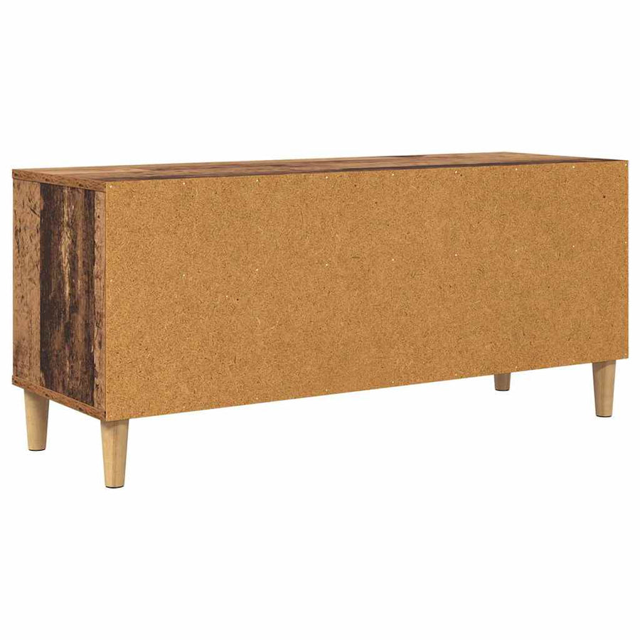 TV-kast met lade Oud Hout 100 x 34,5 x 44,5 cm Bewerkt hout