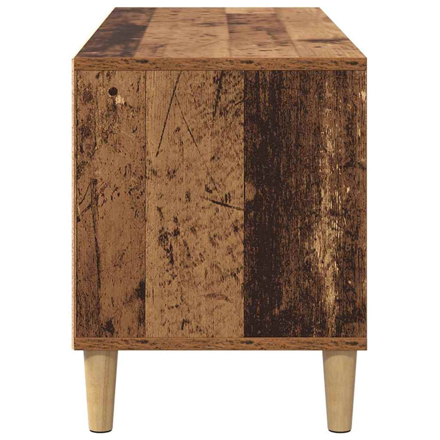 TV-kast met lade Oud Hout 100 x 34,5 x 44,5 cm Bewerkt hout